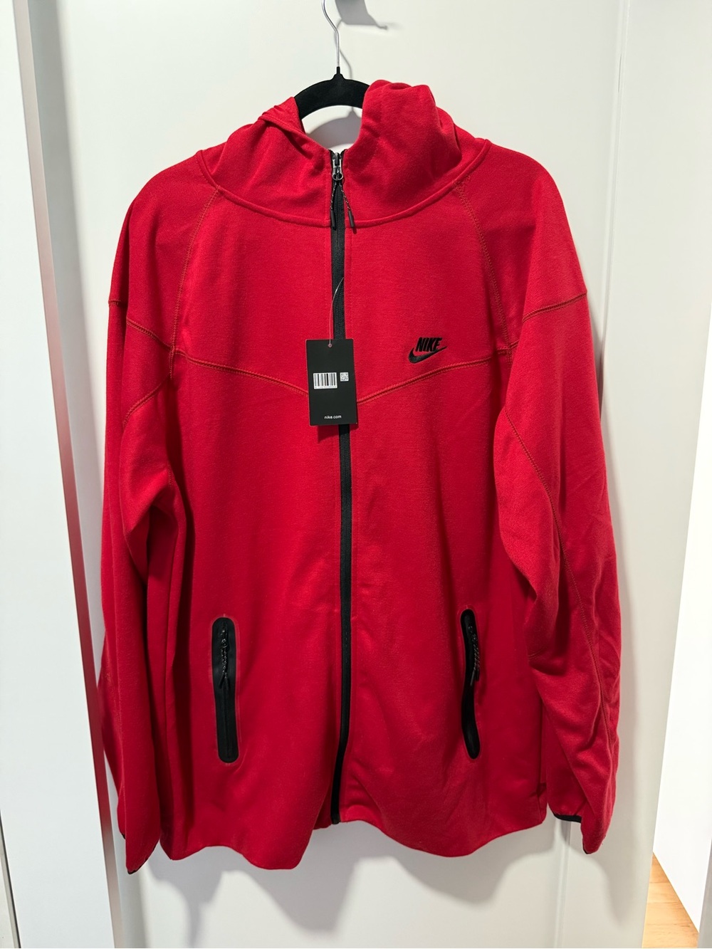 Nike Red Full-Zip Performance Hoodie Jacket